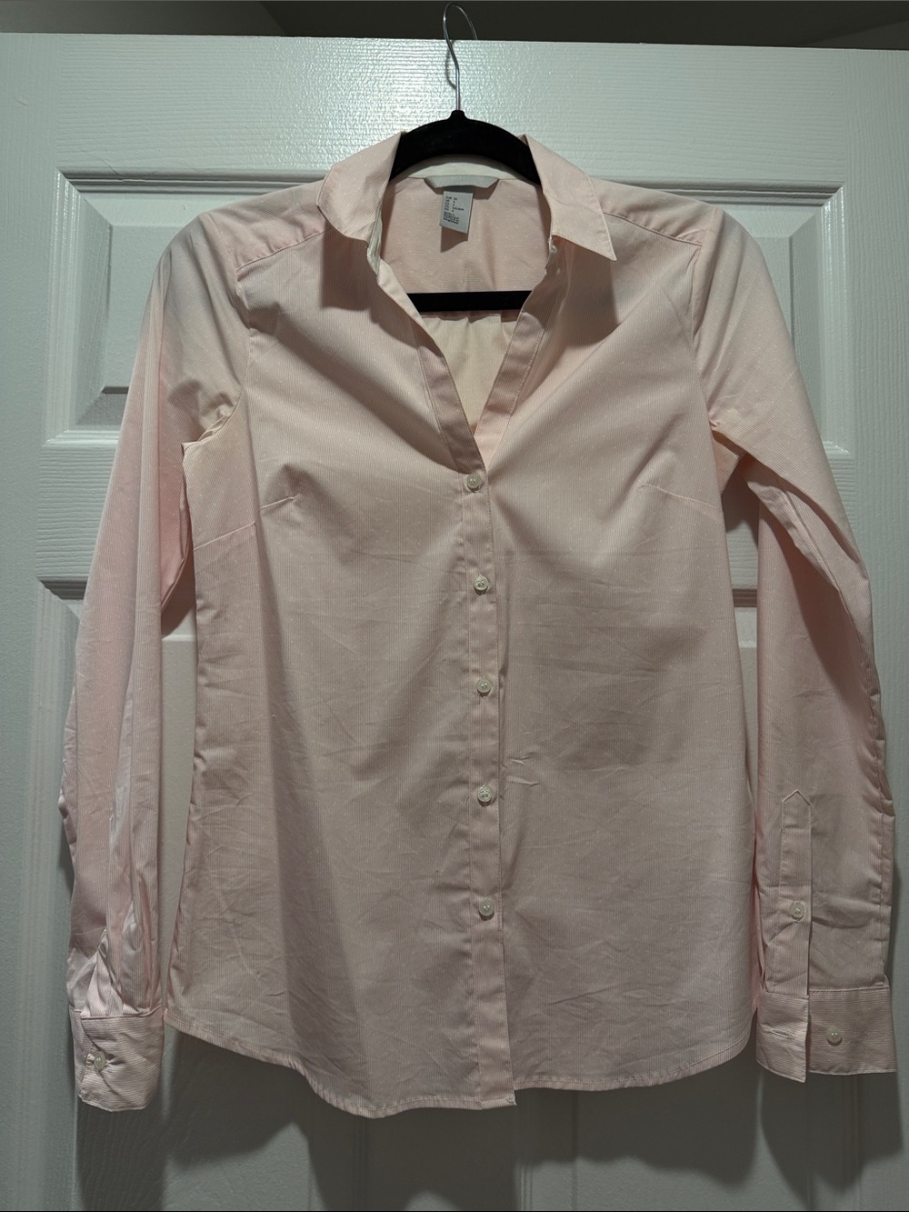 H&M Light Pink Women's Button-Up Shirt
